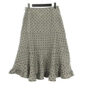 Tao ウール スカート ドット 千鳥格子 AD2012 ブラック M