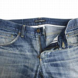 DOLCE&GABBANA デニムパンツ ジーンズ ダメージ 46 インディゴ