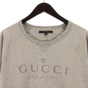 GUCCI ロゴ スウェット プルオーバー グレー M