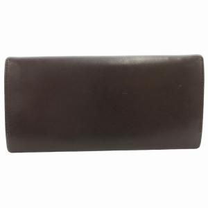 PORTER 二つ折り長財布 ウォレット フラップ ロゴ レザー 茶 ブラウン