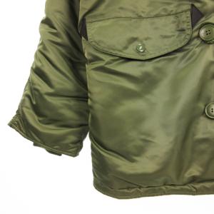 ALPHA INDUSTRIES アルファインダストリーズ フライト ジャケット 中綿 ファー付き ミリタリー 20024-403 ヴィンテージグリーン L