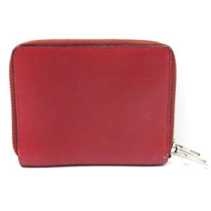 LOEWE 財布 アナグラム ダブルジップ 二つ折り財布 赤 レッド SM3