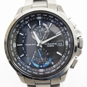 CASIO OCEANUS 腕時計 ソーラー 電波 クロノグラフ デイト OCW-T1010B-1AJF