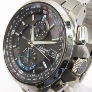 CASIO OCEANUS 腕時計 ソーラー 電波 クロノグラフ デイト OCW-T1010B-1AJF
