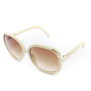 Chloe サングラス カラーレンズ セルフレーム フルリム フランス製 CL2219 ベージュ 135 SM3