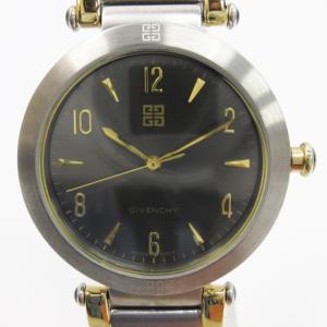 GIVENCHY 腕時計 クォーツ SS RA.111.0 シルバーカラー 文字盤ブラック SM3