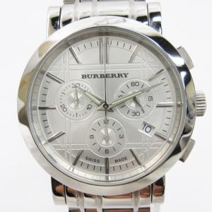 BURBERRY ヘリテージ 腕時計 クオーツ クロノグラフ デイト SS BU1372 シルバーカラー 