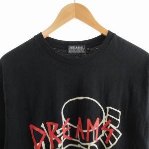 HYSTERIC GLAMOUR 24SS DREAMS BURN DOWN プリント Tシャツ クルーネック カットソー 半袖 M 黒 ブラック 02241CT09