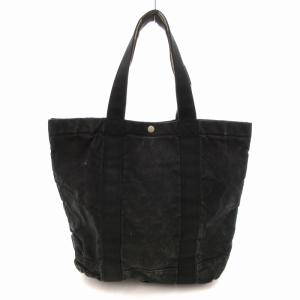 PORTER トートバッグ ハンドバッグ キャンバス ロゴ 黒 ブラック