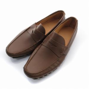 BALLY ドライビングシューズ コインローファー USA9 27cm 茶 ブラウン