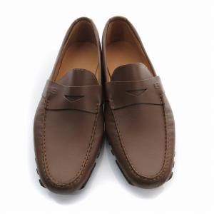 BALLY ドライビングシューズ コインローファー USA9 27cm 茶 ブラウン