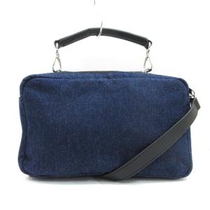 DIESEL ミニリュック デニムバッグレザー ベルト インディゴ DIESEL - DIESEL / ディーゼル □ リュック デニム インディコ