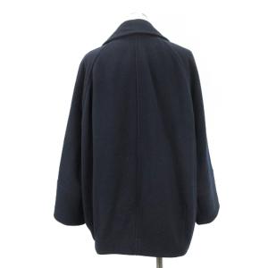 JOURNAL STANDARD relume 23AW 尾州ウールスーパー 100モッサ Pコート 38 ネイビー
