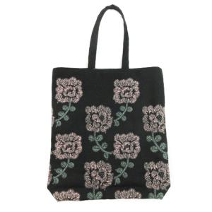 mina perhonen yula toast bag ハンドバッグ 花柄 ブラック 241029E 鞄