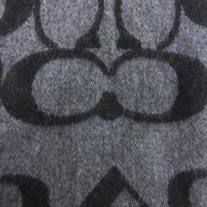 COACH シグネチャー オーバーサイズド マフラー ショール ウール カシミヤ混 F76384 グレー