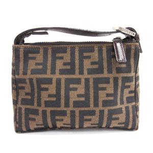 FENDI ズッカ柄 ミニハンドバッグ ミニーポーチ ブラウン系