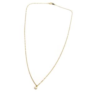 agete K18 ダイヤモンド ネックレス 0.1ct ゴールド