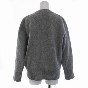 GALERIE VIE ファインウール クルーネックプルオーバー ニット セーター 長袖 トップス S グレー 23029502302
