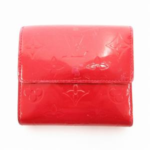 ルイヴィトン ヴェルニ 二つ折り財布 レッド 赤 モノグラム