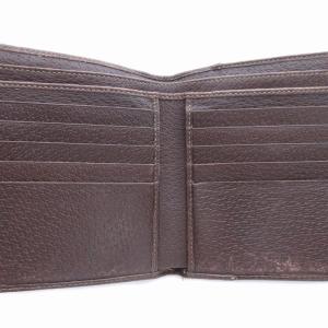 GUCCI アビー 二つ折り財布 GG柄 茶 ブラウン