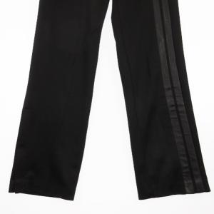 VALENTINO 良品 サイドライン トラック パンツ フェイクレザー 黒 ブラック 46 SM3