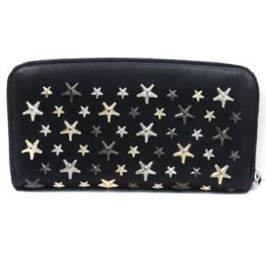 JIMMY CHOO FILIPA 長財布 スタースタッズ 0C2584 ネイビー