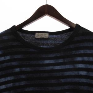 Yohji Yamamoto POUR HOMME 17AW ニット ムラ染め ブルー 3