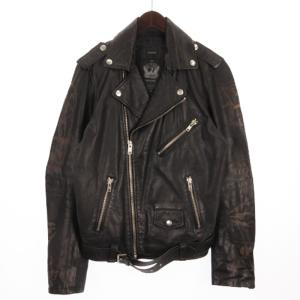 ダブル ライダース ジャケット ブラック L