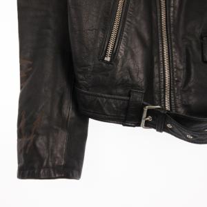 DIESEL ダブル ライダース ジャケット ブラック L