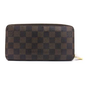 LOUIS VUITTON ダミエ ジッピーウォレット 長財布 ラウンドファスナー 60015 茶 ブラウン SM3