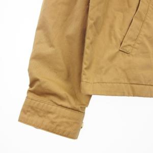 POLO RALPH LAUREN スイングトップ 裏地チェック ロゴ 刺繍 ジップアップ コットン ベージュ S SM3