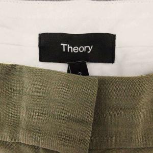 Theory Traceable Wool Pleat Treeca GB トラウザー パンツ 2 カーキメランジ 241114E
