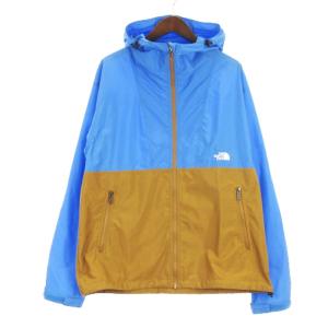 Compact Jacket コンパクトジャケット フーディ ジップアップ バイカラー NP72230 ブルー ブラウン L