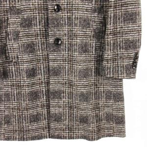 EPOCA UOMO チェック チェスター コート グレー 46