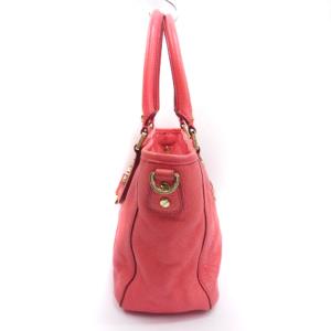 TORY BURCH アマンダ ショルダーバッグ 2WAY ハンド レザー コーラルピンク系 AA