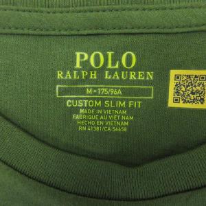 POLO RALPH LAUREN Tシャツ 半袖 胸ポケット オリーブ M 241122E