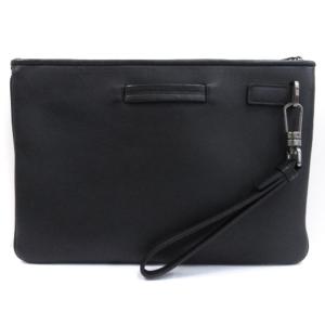 Zegna PELLETESSUTA クラッチバッグ セカンドバッグ レザー イタリア製 黒 ブラック SM3