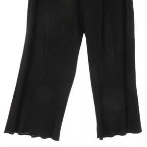 PLEATS PLEASE ISSEY MIYAKE イッセイミヤケ プリーツ パンツ イージー 無地 ストレッチ 黒 ブラック M GY09