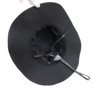 PRADA Re-Nylon ナイロンハット 三角プレート 2HC250 ブラック XL