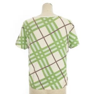 BURBERRY LONDON 半袖 カットソー チェック 13 グリーン 241119E GY09