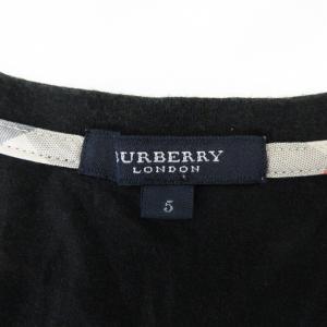 BURBERRY LONDON 半袖 Tシャツ カットソー ブラック 5 プリント 241121E GY09