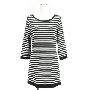 カットソー ボーダー 1 ブラック グレー 241119E GY09