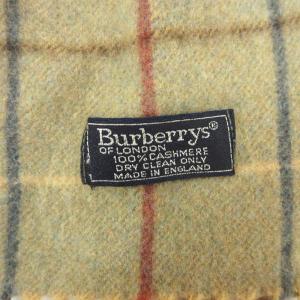 burberrys チェック マフラー カシミヤ