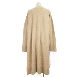 ENFOLD ウールカシミヤ ロング カーディガン ニット 長袖 38 ベージュ 241119E