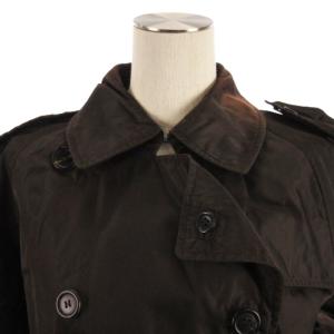 PRADA トレンチコート ロング ナイロン カーキ系 S AA GY09