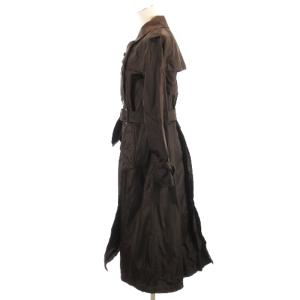 PRADA トレンチコート ロング ナイロン カーキ系 S AA GY09