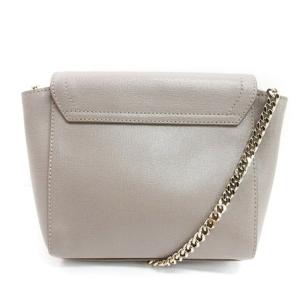 FURLA チェーン ショルダー バッグ グレー 241205E 鞄