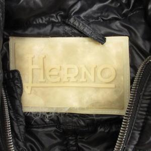 HERNO Bolla ダウンジャケット フーディ ジップアップ 40 ブラック 241210E