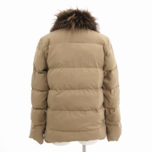 Deuxieme Classe ダウンジャケット コート ラクーンファー アウター 36 S 茶 ブラウン