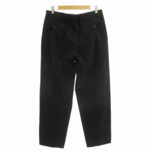 GIORGIO ARMANI スラックス パンツ モールスキン 50 L 黒 ブラック